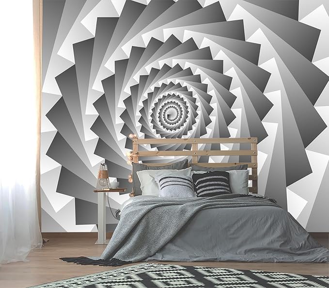 XMPMBM-3d planar Fabric Nursery Room Wallpaper Grey Abstraction Art Bathroom Wall Mural-W 154" X H 105"（112 Square Foot）