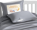 NTBAY Zippered Silk Satin Toddler Pillowcases - 2 Pack Hidden Zipper 13x18 Pillowcases - Luxury and Silky Baby Travel Pillow Covers, Silver Grey
