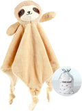 CREVENT Cozy Plush Baby Security Blanket, Loveys for Baby Girls and Boys, Birthday (Sloth)