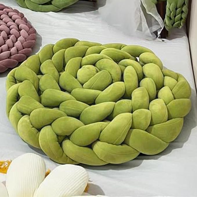 Velvet Chunky Yarn Bulky Giant Arm Knitting Ya rn, Super Soft Jumbo Tube Weight Y arn, Fluffy DIY Crochet Hand Making Washable Yar n for Blanket, Pet Bed, Rugs Pillow (2.2lb-Green)