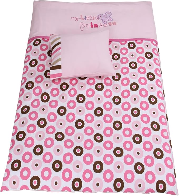 Baby Crib Bedding Set Bed Linen 2pcs Toddler Crib Duvet Cover Set,100% Cotton Poplin, 40x48 Duvet & 12x18 Pillowcase, Soft Embroidery Infant Quilt Cover Baby Bedding