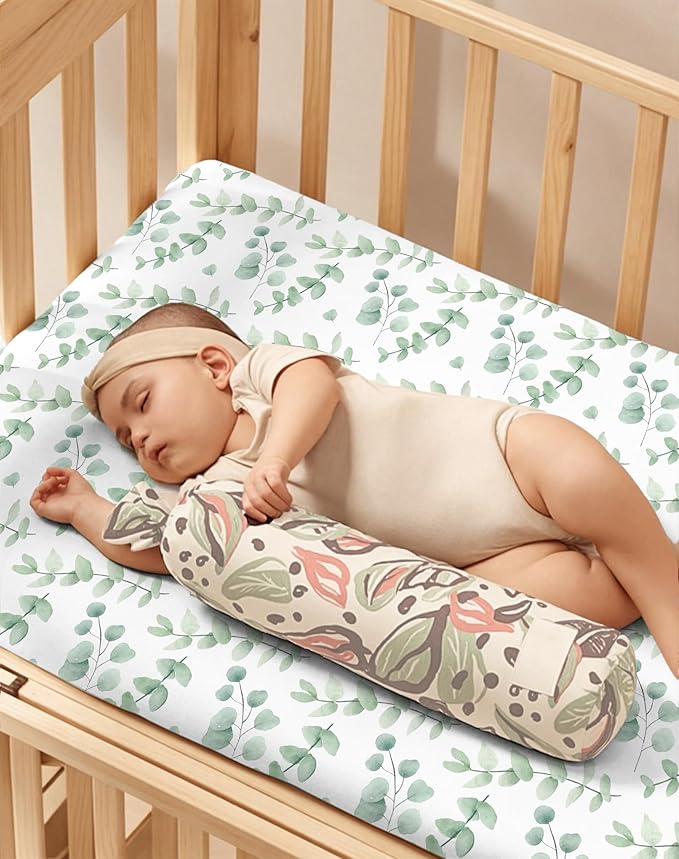 Crib Sheets for Boys and Girls, 2 Pack Fitted Baby Sheets for Standard Toddler Mattress 28" x 52", Soft Breathable Jersey Knit Baby Bedding (Bunny Meadow)
