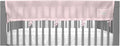 BreathableBaby Breathable Mesh RailGuard Teething Cover — 51” Long Panel (1) — Fits Most Full-Size and Does Not Fit Mini Cribs — Use with Coordinating Short Panels - Light Pink