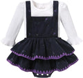 YOUNGER TREE Newborn Baby Girl Fall Winter Outfits Long Sleeve Romper Corduroy Overall Dress Infant Skirt Clothes Sets