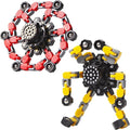 Stocking Stuffers Gifts for Grandkids Transformable Fidget Spinners for Kids and Adults Stress Relief Sensory Fidget Toys for Boys Age 8-13 Teen Girls Kids Toys2 Pcs