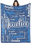 Dr.TOUGH Personalized Blanket for Adult Kids with Name Customized Blankets Personalized Throw Blanket for Christmas Birthday Gifts