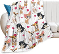Tijuboni Chihuahua Throw Blanket Dog Gifts for Girls Boys Women Men Kids Adults Soft Flannel Fleece Blanket for Couch Sofa Bed Home Decor 50"x60"