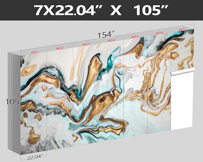 XMPMBM-Gold Quicksilver Marble Fabric Wallpaper Abstraction Art Textured Living Room Bedroom Bathroom Wall Mural-W 154" X H 105"（112 Square Foot）