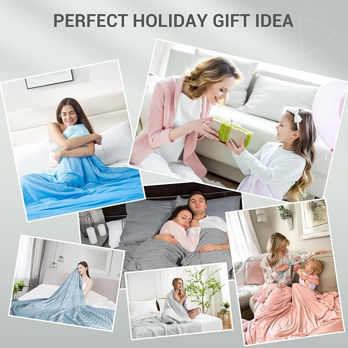 Elegear Revolutionary Cooling Throw Blanket, Absorbs Heat to Keep Body Cool for Night Sweats, Double Sided Arc-Chill3.0 Cool Fiber Q-Max>0.5, Lightweight Summer Cold Blankets Sleeping 51" x 67"