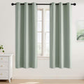 NICETOWN Sage Green Room Darkening Curtains 72 Inches Long 2 Panels for Living Room, Bedroom, Nursery Summer Thermal Insulated Blackout Drapes Grommet Noise Reducing Window Treatment, W40