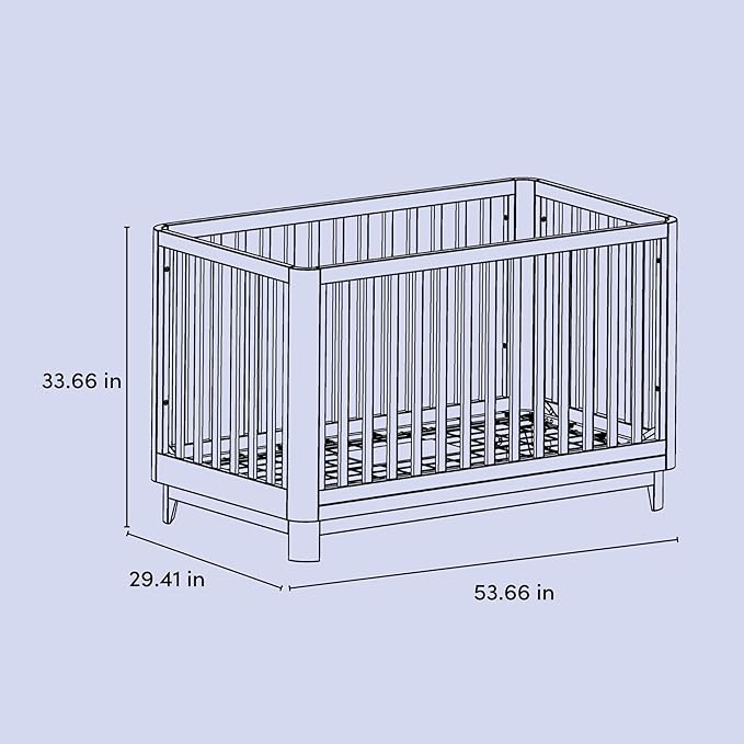 Storkcraft Santos Convertible Crib (Olive & Natural) – GREENGUARD Gold Certified, Fits Standard Crib Mattress, Converts to Toddler Bed and Daybed, 4 Adjustable Mattress Heights, Rounded Edges