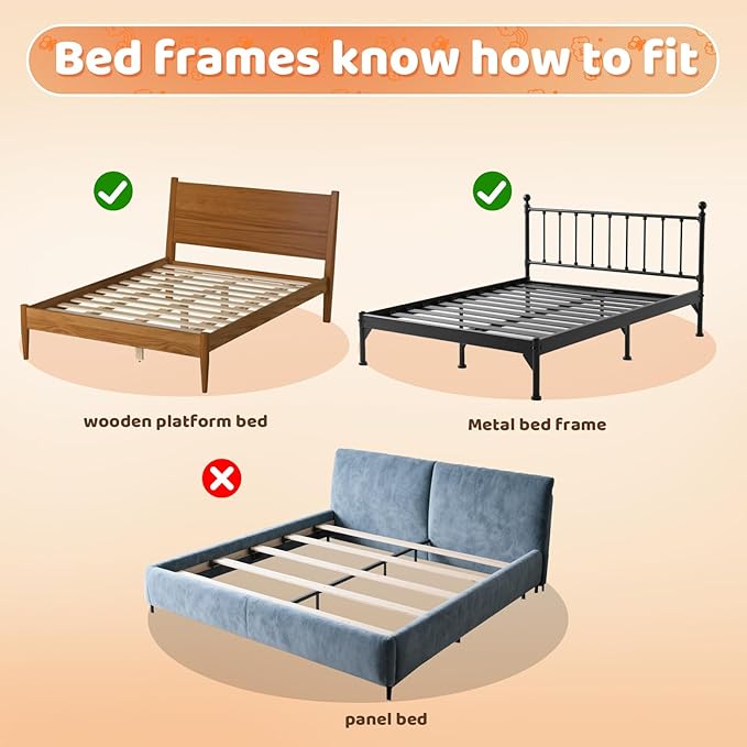 omzer Bed Guard Rail for Toddlers - 47inch Foldable & Adjustable Height Baby Bed Safety Side Rails - Large Toddler Crib Railing Guard for Twin, Bunk, Full Size, Queen & King, Full Size Bed Grey
