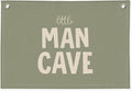 Little Man Cave Banner, Boys Room Decor, Sage Green Linen Canvas Banner Wall Hanging Flag Decor for Toddler Boy Nursery Playroom
