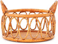 Kate Newborn Photography Props Rattan Circular Basket Handcrafted Bed Mini Bed for Baby Photography Posing Props Photoshoot