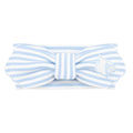 Creative Knitwear Louisville Cardinals Infant Girls Light Blue/White Striped Hair Knot Headband Embroidered Logo - Size Newborn - 4T