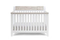 Suite Bebe Hayes 4 in 1 Convertible Baby Crib, White and Wire Brushed Wood