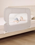 BABELIO Bed Rail for Toddlers, 43" Wide Swing Down & Adjustable Height Toddler Bed Rails for Kids/Elderly/Adults, Baby Side Railing for Twin/Full/Queen/King Size