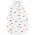 Woolino Merino Wool and Organic Cotton Baby Sleeping Bag - 4 Season Classic Sleep Sack - Two-Way Zipper Sleep Bag for Baby and Toddler - 18-36 Months - Butterfly