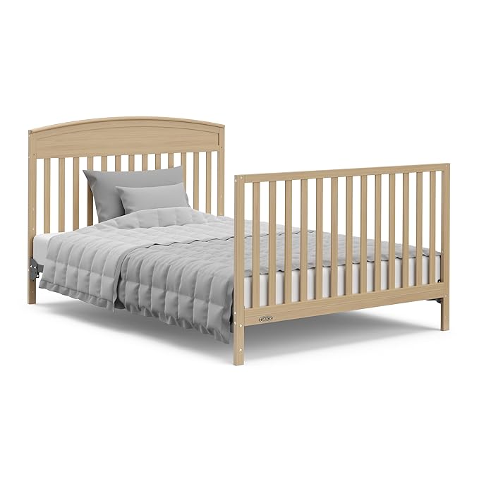 Graco Benton 5-In-1 Convertible Crib With Drawer (Driftwood) - Converts From Baby Crib To Toddler Bed, Daybed And Full-Size Bed, Fits Standard Full-Size Crib Mattress, Adjustable Mattress Support Base