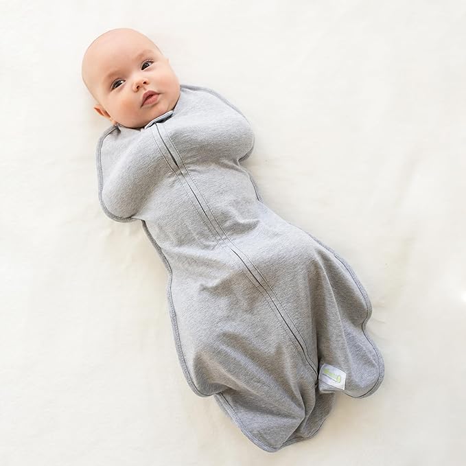 Woombie Original Baby Swaddling Blanket - Soothing, Cotton Baby Swaddle with Zipper - Wearable Newborn Blanket, Buzzy Cars, 14-19 lbs