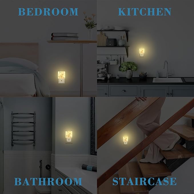 Thanksgiving Cute Gnome Turkey Pumpkin Night Light for Kids, LED Night Light Plug into Wall with Dusk to Dawn Sensor for Girls Boys Women Room Decor,Hallway,Kitchen,Bathroom,Nursery,Stairs