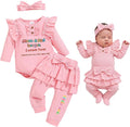 Custom Newborn Baby Girl Winter Clothes, Personalized Infant Baby Girl Bodysuit Coming Home Outfit Baby Shower Gifts