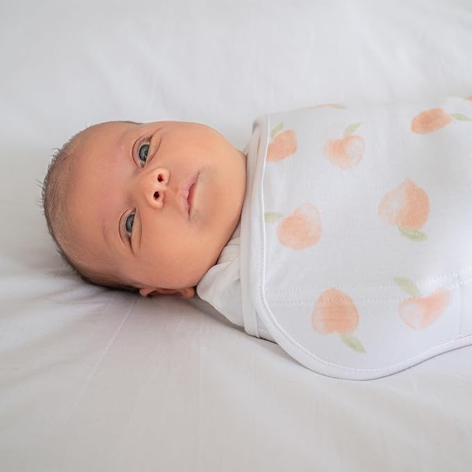 aden + anais Easy Swaddle Wrap, Newborn Wearable Swaddle Blanket, Adjustable Fasteners, 100% Cotton, 3 Pack, 0-3 Months, On Safari