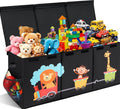 XL Toy Box - Toy Storage Bins with lids, Collapsible Toy Chest for Boys Girls, Kids Big Toy Organizer with Adjustable Dividers for Living Room Area, Playroom, Bedroom