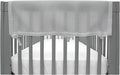 BreathableBaby Breathable Mesh Crib RailGuard Teething Cover, Gray, 27” Short Panel (2-Pack)