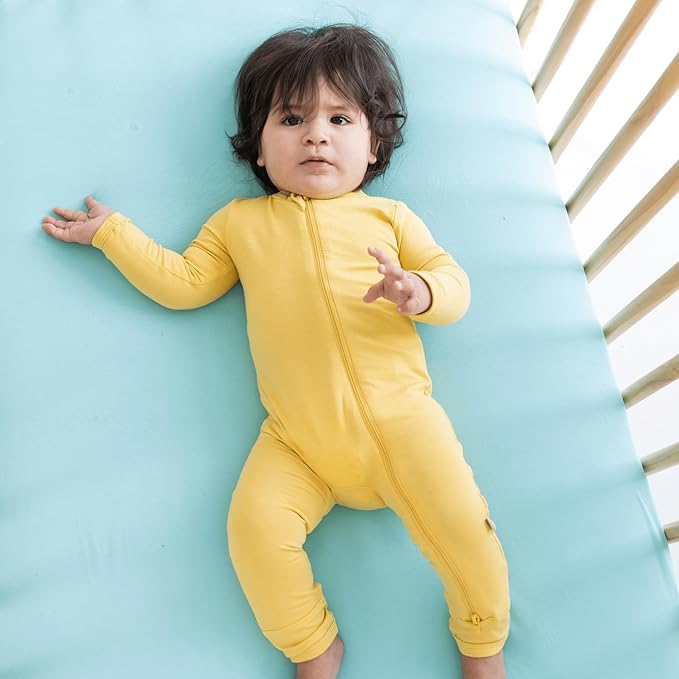 Kyte Baby Soft Crib Sheet - Standard Fitted Crib Sheet Made with Rayon from Bamboo, Ultra-Gentle and Breathable (Robin)