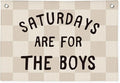 Boys Banner Flags for Bedroom, Linen Canvas Banner Wall Hanging Flag Decor for Boy Room Playroom Dorm
