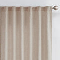 jinchan Linen Curtains with Privacy Lining 90 Inch Length Taupe Brown Farmhouse Closet Lined Drapes for Small Narrow Window Bedroom Living Room Bay Window 2 Panels Rod Pocket Back Tab