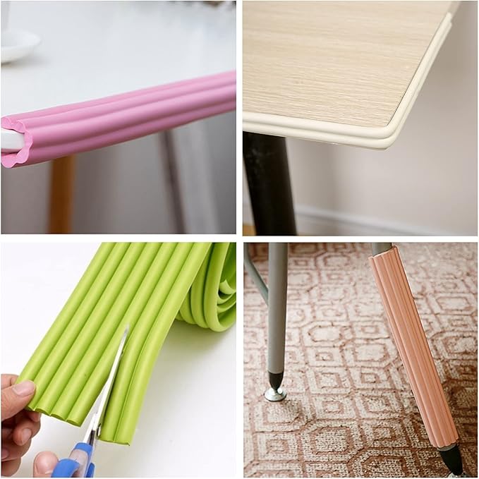 M2cbridge Multifunctional Edge and Corner Guard Coverage Baby Safety Bumper DIY 6.5 Ft (Candy Pink)