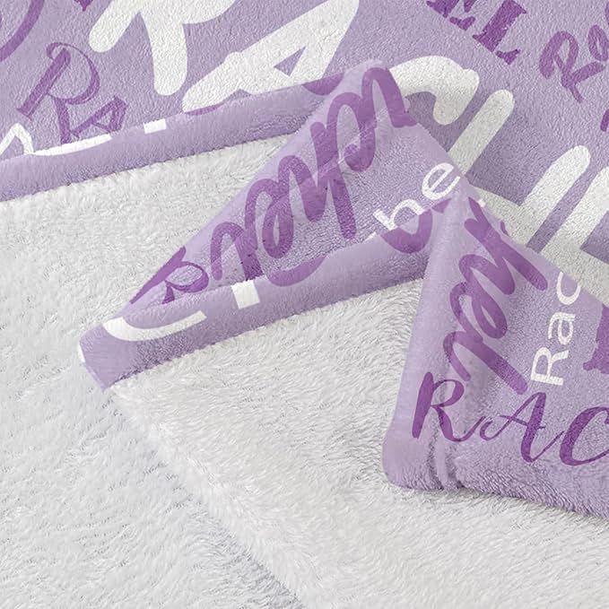 Ships Next Day, Personalized Blankets and Throws Custom Blanket with Name Customized Flannel Blanket for Kids Christmas Blanket Gifts for Teen Girls Boys