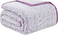 EMME Fleece Throw Blankets Soft Sherpa Plush Blankets for Couch Cozy Bed Blanket(Purple, 108"x90")