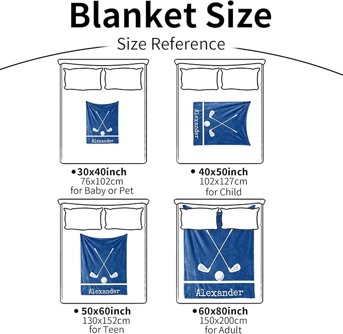 Custom Hockey Baby Nursery Blanket: Personalized Toddler Essentials for Boys and Girls - Birthday Gift for Hockeys Lovers - Soft Fluffy Warm Skin Blankets (50 * 60inch)