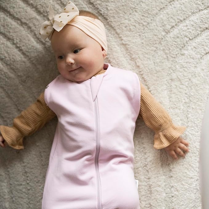 Tiny Twinkle Baby Sleep Sack 3-6 Months 1.0 TOG, Cotton & Elastane Wearable Blanket, Swaddle Transition Micro-Fleece, Machine Washable (Orchid)