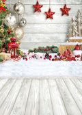 CYLYH 6x8ft Christmas Backdrop for Photography Christmas White Wood Floor Photography Backdrop Winter Snow Wooden Floor Xmas Background Newborn Christmas New Year Party Banner Decorop
