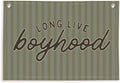 Lacama Green Long Live Boyhood Boys Room Decor, Boy Nursery Decor, Canvas Banner Wall Hanging Banner Flag Decor for Nursery Playroom Toddler Room, Boys Kids Rooms Decor, 30x20 Inch