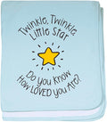 CafePress Twinkle, Twinkle Little Star Do You Know How Loved Baby Blanket, Super Soft Newborn Swaddle