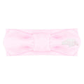 Creative Knitwear North Dakota State Bison Infant Girls Pink Solid Hair Knot Headband Embroidered Logo - Size Newborn - 4T