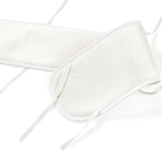 Mesh Sets Toddlers' Bed Rail Bumpers Protecter - Children's Bed Guardrail Padding - Anti-Collision |- Easy InstallEnhanced Safety Mostly Fit (4pc-white01)