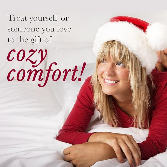 Southshore Fine Living, Inc. Merry Town Christmas Comforter Set, King/Cal King Size Christmas Bedding Set, 6-Piece w/Shams & Holiday Throw Pillow; Reversible Red Plaid Comforter & Rustic Cabin Print
