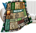 Tijuboni Golf Throw Blanket Golf Gifts for Men Women Girls Boys Kids Adults Soft Flannel Fleece Blanket for Couch Sofa Bed Home Decor 50"x60"