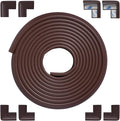 Foam Corner Protector Edge and Corner Guard, with 12.5 feet Length Foam Safety Bumpers, Baby Proofing Safety Table Corner Protectors (Coffee 12.5ft)