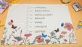 Positive Boho Girls Room Rectangular Banner Flag Wall Sign Decor Gift for Nursery Above Crib Bedroom Playroom Reading Room Essential Wall Decor-Baby Shower Christmas Gift-I Am Strong I Am Beautiful