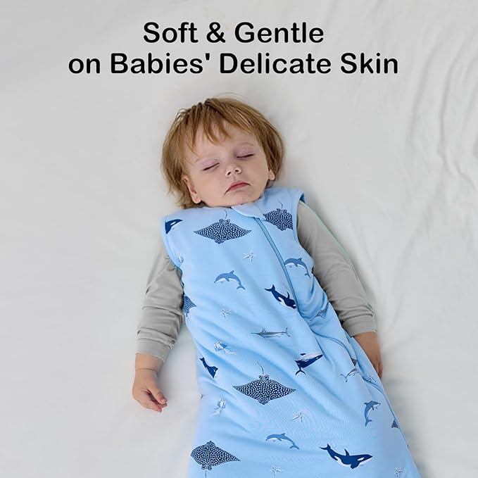 BubblePanda Rayon Made from Bamboo Sleep Sack 2t-3t 0.5 Tog Soft Lightweight Toddler Sleep Sack 24-36 Months for Babies 2-Way Zipper Wearable Blanket Baby 3t