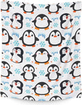 Penguin Gifts for Adult - 60" x 80" Inches Cute Penguin Throw Blanket for Girls - White Soft Furry Throws for Sofa, Bed & Living Room