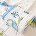 BATTILO PTY 6 Layer Muslin Baby Blankets, Nursery Blankets for Boys Girls, Swaddle Blankets Babt Blanket Neutral Soft Lightweight Toddler and Kids Throw Blanket(Dinosaur)