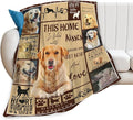 Tijuboni Golden Retriever Throw Blanket Dog Gifts for Girls Boys Women Men Kids Adults Soft Flannel Fleece Blanket for Couch Sofa Bed Home Decor 40"x50"